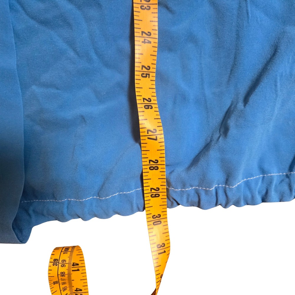 SoCa St. John Womens Blue Utility Jacket Funnel Neck Drawstring Hem Large - Picture 11 of 13